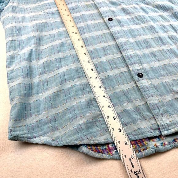 Carbon 2 Cobalt Light Blue Cotton Long Sleeve Button Shirt Men’s L Read - Picture 7 of 10